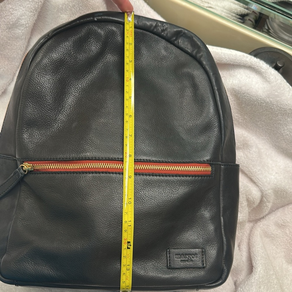 Margot Black and Red Backpack with Classic Design - Picture 6 of 9